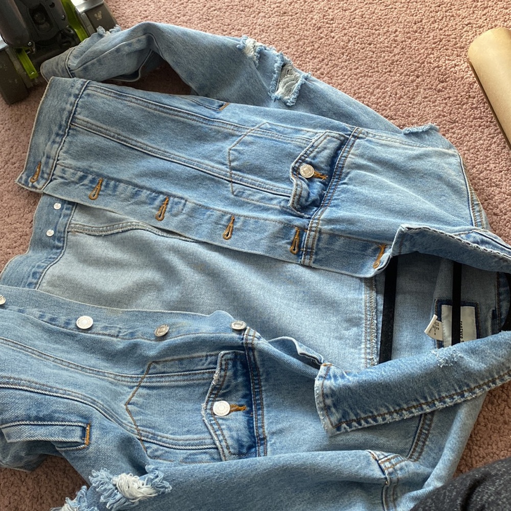 Distressed Jean Jacket - Picture 3 of 4